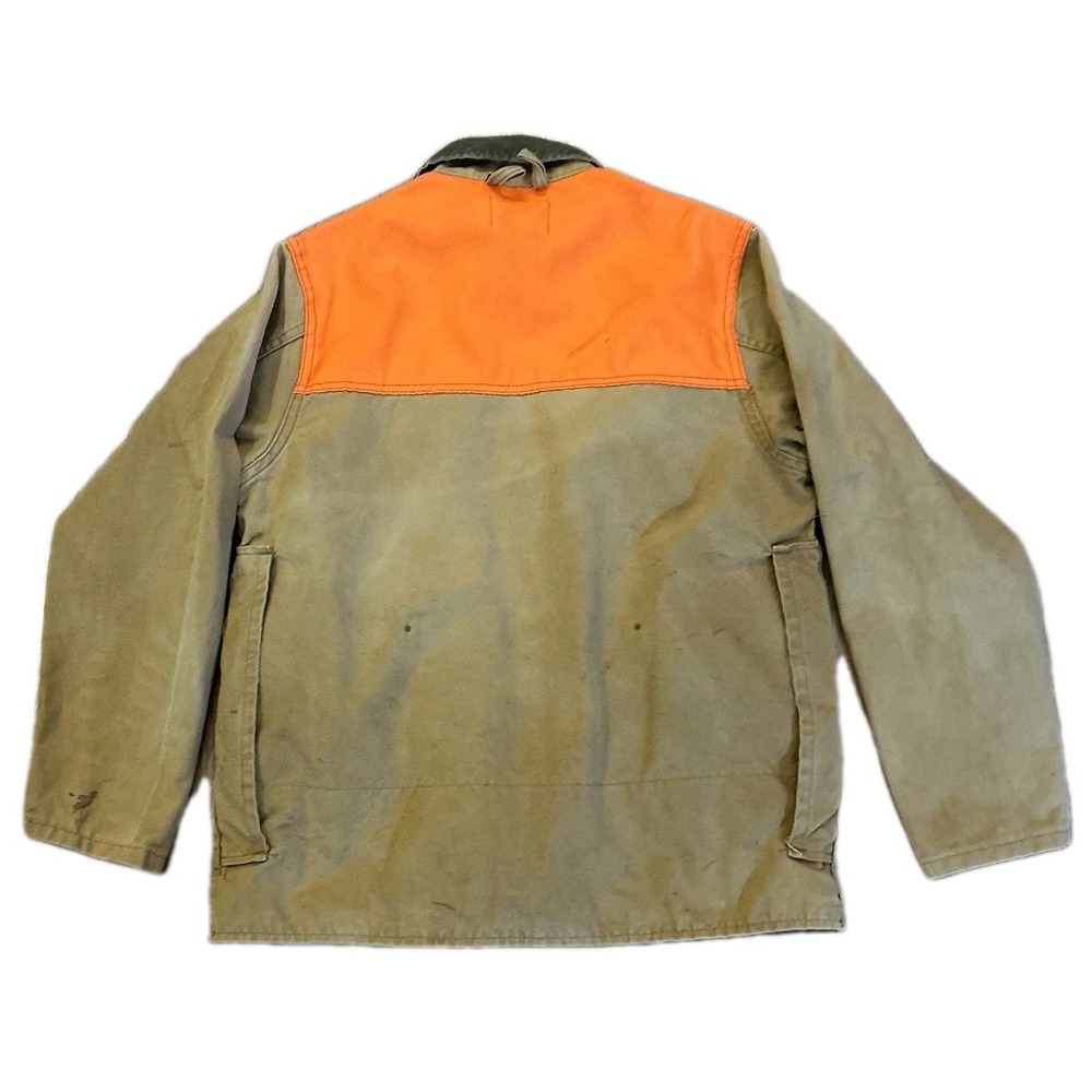 SafTBak Hunting Jacket Mens Sz Medium Brown Tan Canvas Upland Game USA Made *See - Picture 2 of 10